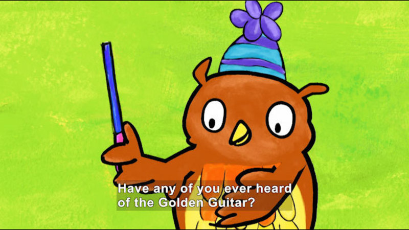 Still image from Poppy Cat: Golden Guitar/Mystery Gift
