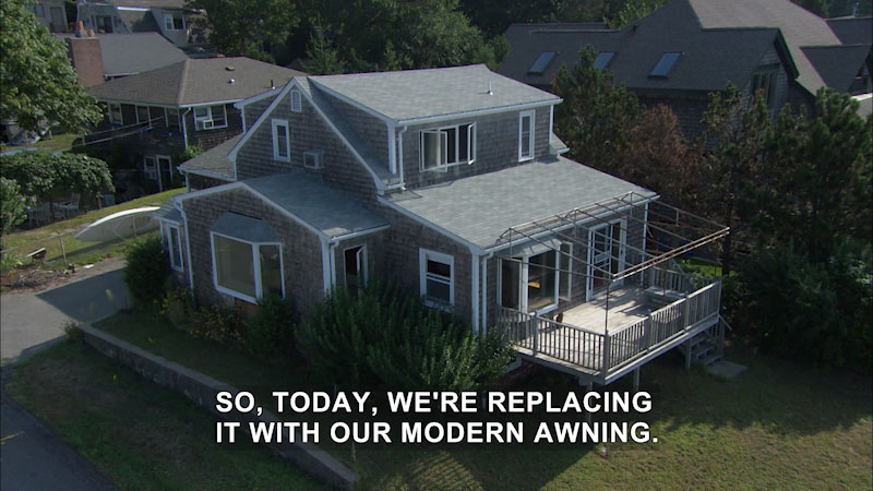 Still image from This Old House: Trade School--Awnings, Countertops, and Air Conditioning