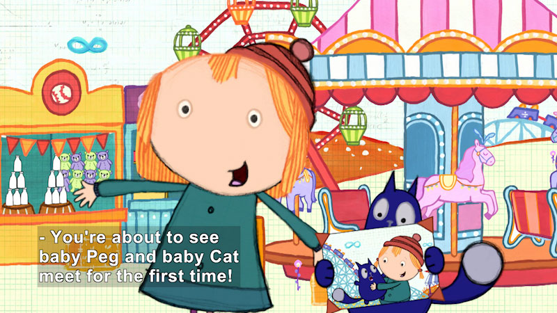Still image from Peg + Cat: Peg Meets Cat/The Valentine’s Day Problem