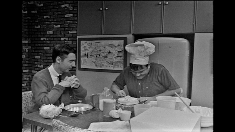 Still image from: Mister Rogers’ Neighborhood: Baking a Cake for the King and Working Together Quietly