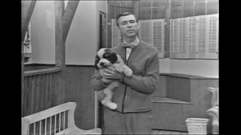 Still image from: Mister Rogers’ Neighborhood: Caring for a Puppy and Exploring Clocks and Schedules
