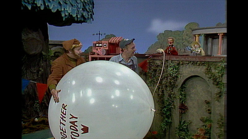 Still image from: Mister Rogers’ Neighborhood: Making Bubbles and Singing With Friends at Home