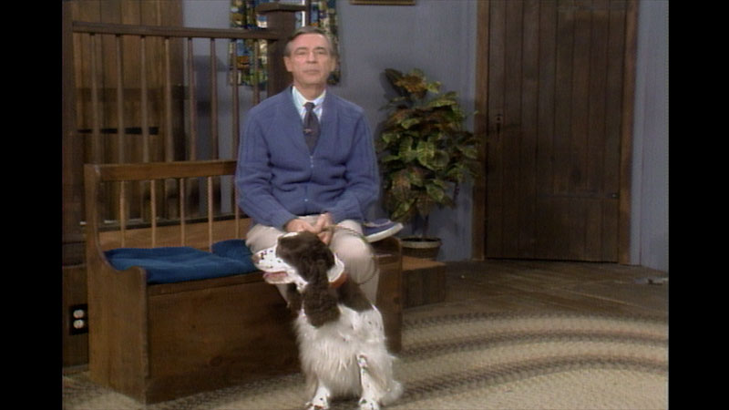 Still image from: Mister Rogers’ Neighborhood: Real Dogs, Pretend Dogs, and Playing Hide and Find