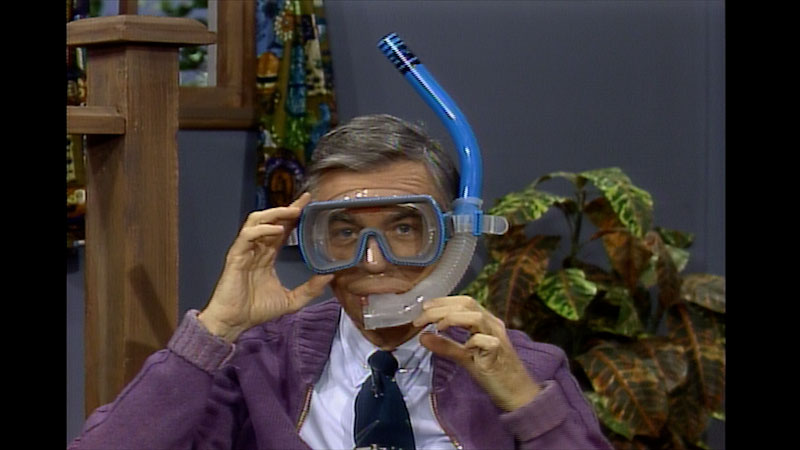 Still image from: Mister Rogers’ Neighborhood: Exploring Snorkeling and Caring for the Ocean