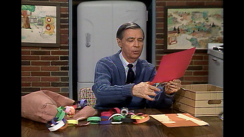 Still image from: Mister Rogers’ Neighborhood: Making Paper Chains and Celebrating Creativity