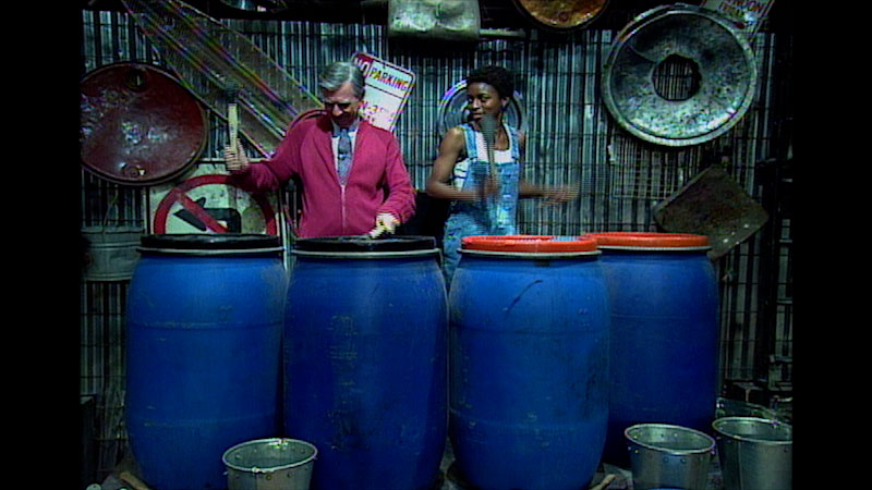 Still image from: Mister Rogers’ Neighborhood: Making Music From Everyday Things and Apologizing With Kindness