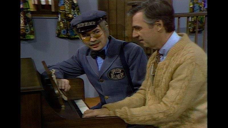 Still image from: Mister Rogers’ Neighborhood: Building With Cups and Talking About Families and Feelings