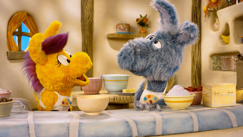 Still image from: Donkey Hodie: Meemaw Heehaw's Recipe Mystery / Extra-Large Crunchdoodles