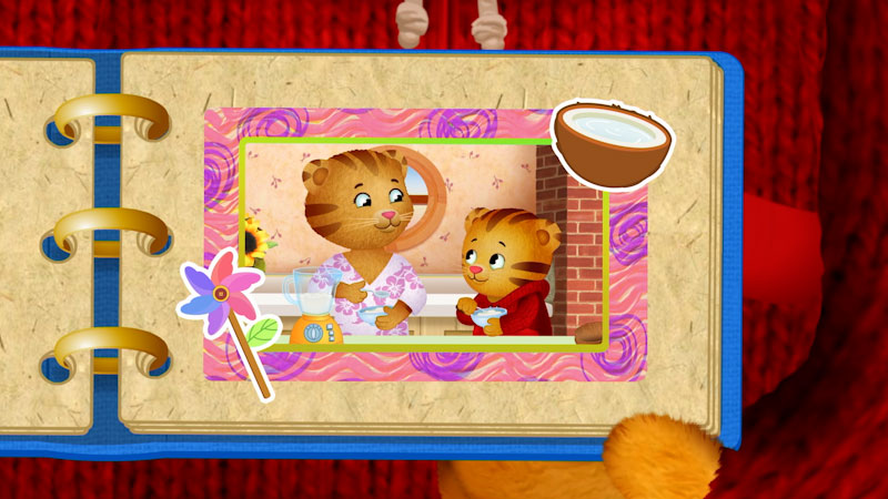 Still image from: Daniel Tiger's Neighborhood: Daniel and Mom Make a Treat / Jodi Sleeps at Her Dad's House