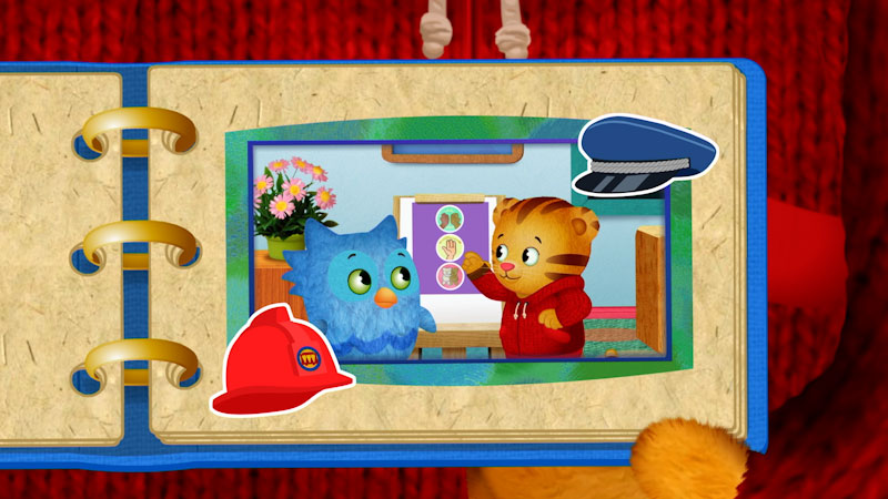 Still image from: Daniel Tiger's Neighborhood: Daniel Asks What Friends Like / Miss Elaina's Space Restaurant