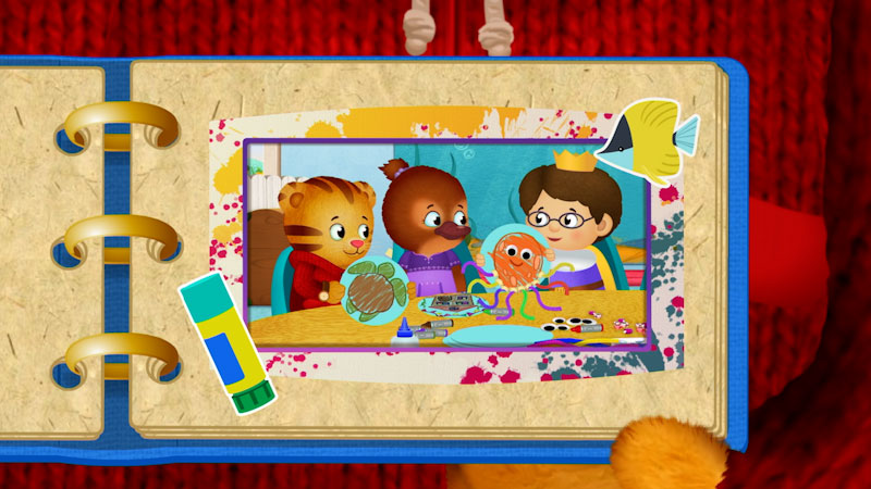 Still image from: Daniel Tiger's Neighborhood: Daniel Doesn't Want to Miss Out / Cousins at the Castle
