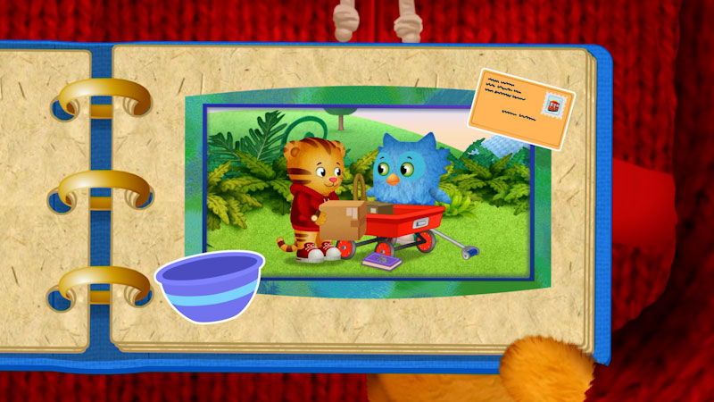 Still image from: Daniel Tiger's Neighborhood: Daniel and O Make Deliveries / Jodi Makes a Boat With Max