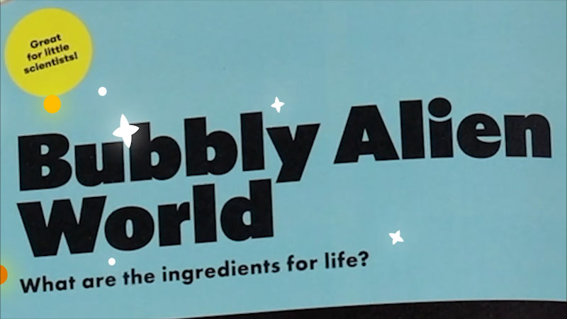 Still image from: Emily's Science Lab: Bubbly Science Experiment