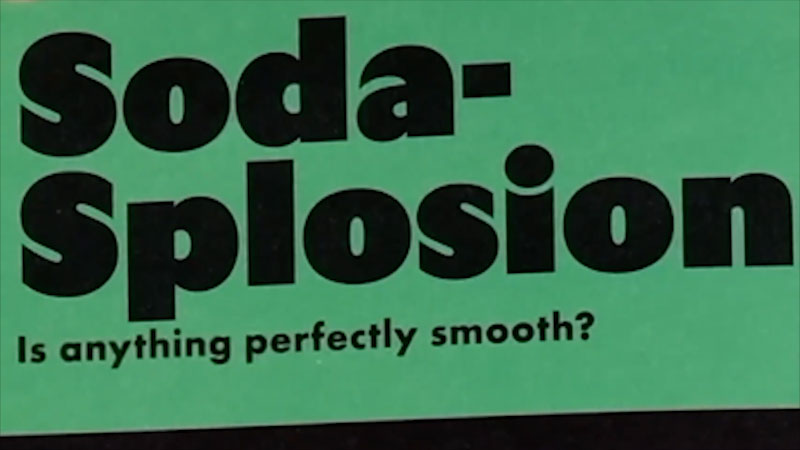 Still image from: Emily's Science Lab: Coke and Mentos Experiment