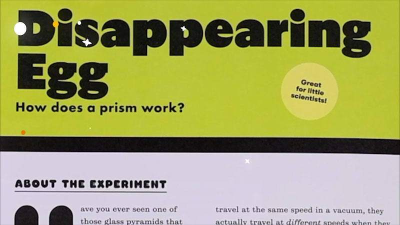 Still image from: Emily's Science Lab: Disappearing Art - Refraction Science Experiment