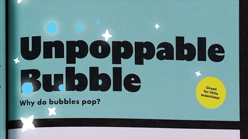Still image from: Emily's Science Lab: How to Make an Unpoppable Bubble