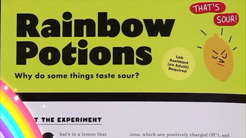 Still image from: Emily's Science Lab: Rainbow Potions