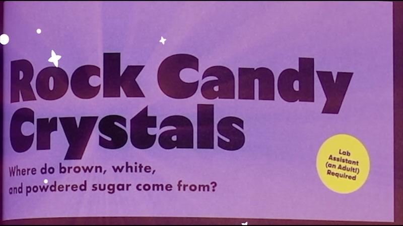 Still image from: Emily's Science Lab: Rock Candy Experiment