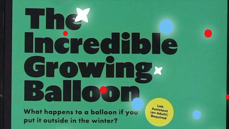 Still image from: Emily's Science Lab: Growing And Shrinking Balloon Experiment