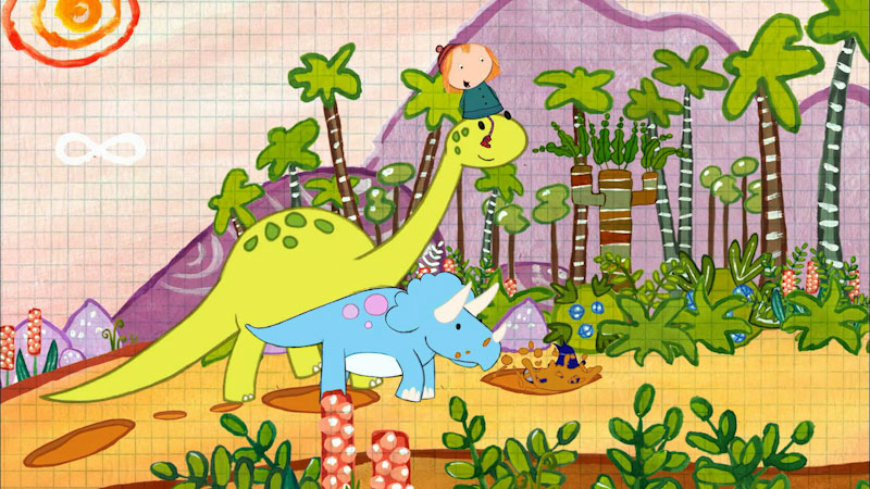 Still image from: Peg + Cat: The Dinosaur Problem / The Beethoven Problem