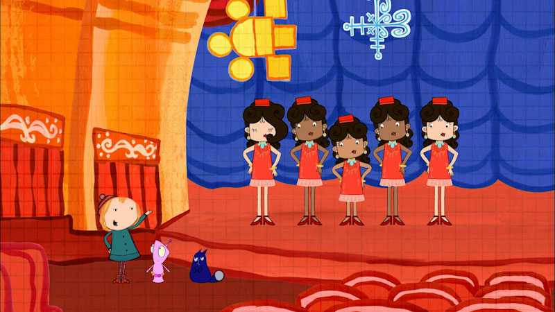 Still image from: Peg + Cat: The Blockette Problem / The Tulip Problem
