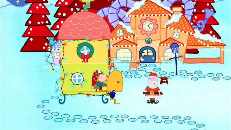 Still image from: Peg + Cat: The Christmas Problem