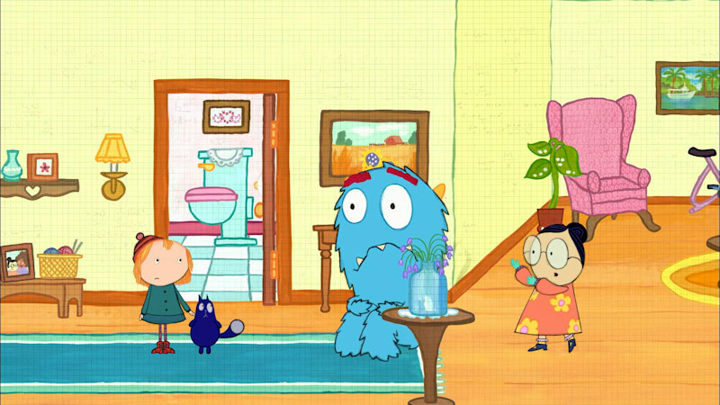 Still image from: Peg + Cat: The Potty Problem / The Butter Problem