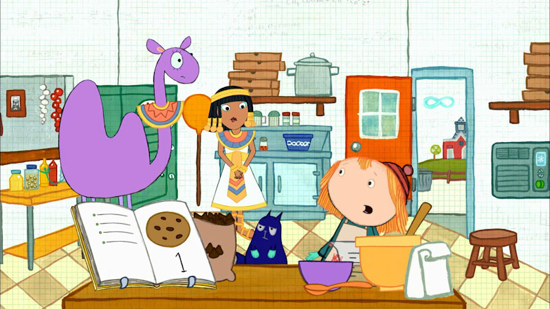 Still image from: Peg + Cat: The Cold Camel Problem / The Einstein Problem