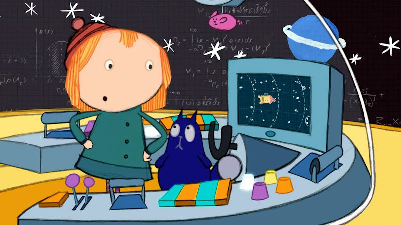 Still image from: Peg + Cat: The Polka Dot Planet Problem / The Mardi Gras Problem