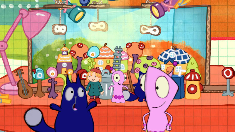 Still image from: Peg + Cat: The Claymation Problem / The Grumpy Judge Problem