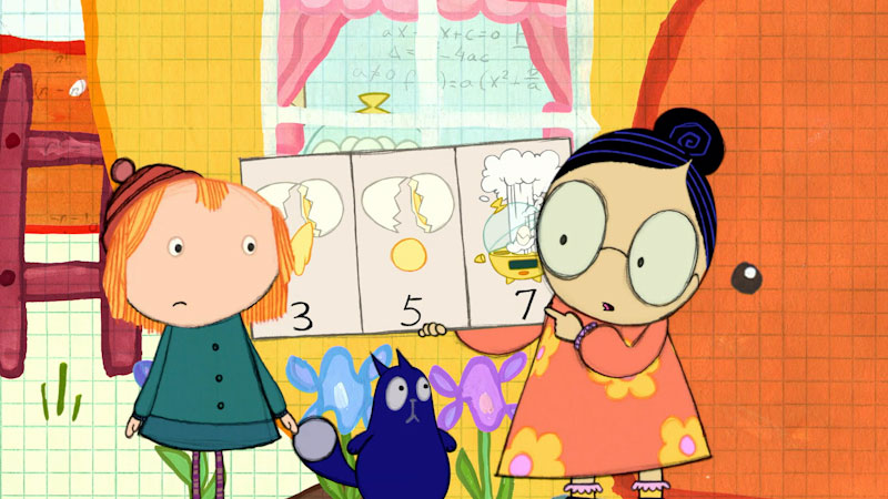Still image from: Peg + Cat: The Package Problem / The Train Problem