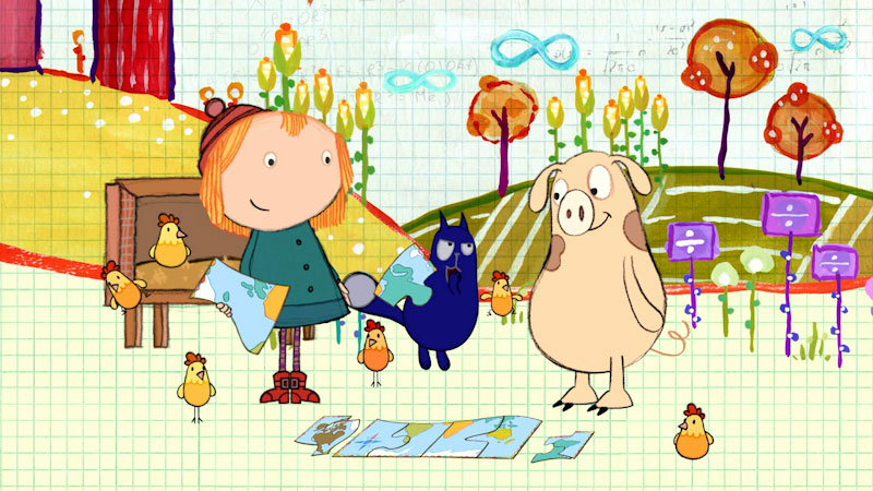 Still image from: Peg + Cat: Peg and Cat Save the World -- Part 1