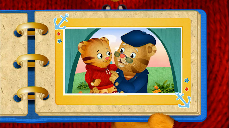 Still image from: Daniel Tiger's Neighborhood: Thank You, Grandpere Tiger! / Neighborhood Thank You Day