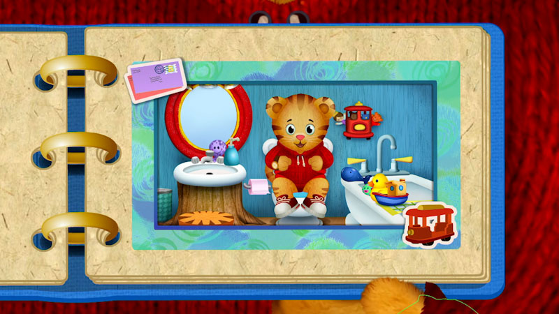 Still image from: Daniel Tiger's Neighborhood: Daniel Doesn’t Want to Go Potty / Daniel Sits on the Potty
