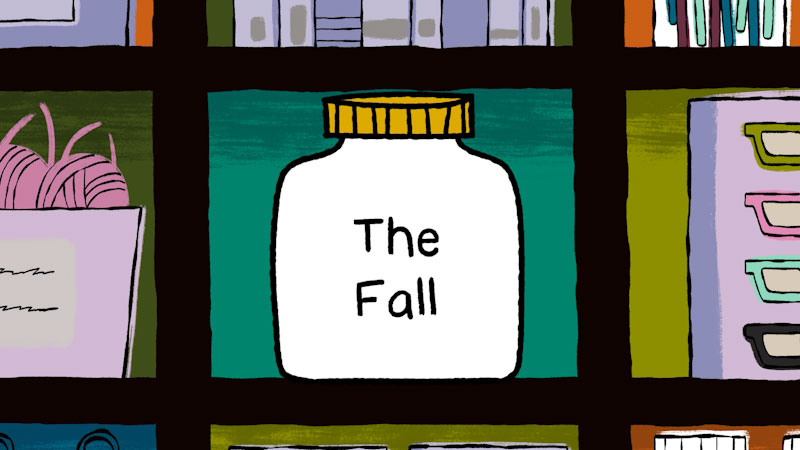 Still image from: Carl the Collector: The Fall / The Word Collection