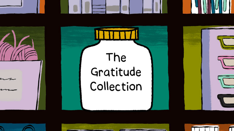 Still image from: Carl the Collector: The Gratitude Collection / The Pet Rock Collection