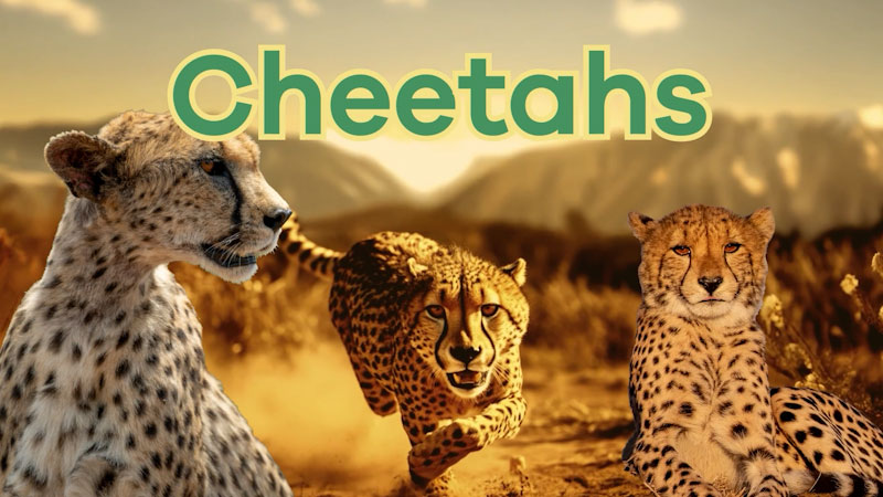 Still image from: Cheetahs for Kids