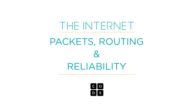 Still image from: The Internet : Packets, Routing, & Reliability