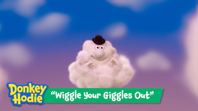 Still image from: Donkey Hodie Music Videos: Wiggle Your Giggles Out