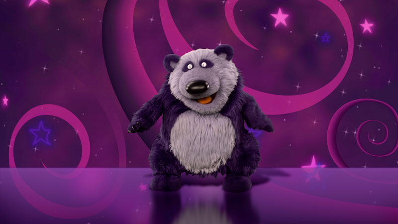 Still image from: Donkey Hodie Music Videos: The Panda Dance