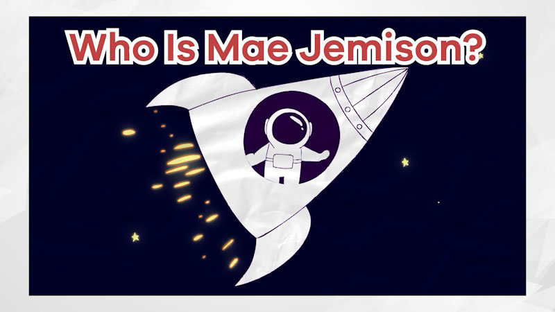 Still image from: Who Is Mae Jemison?