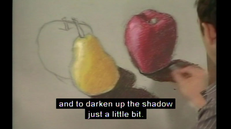 Still image from Color Application Using Oil Pastels