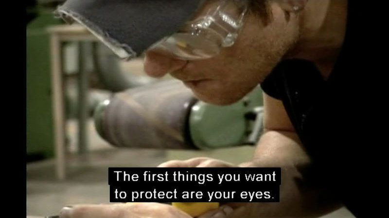 Still image from Safety In The Workshop: Avoiding Accident And Injury