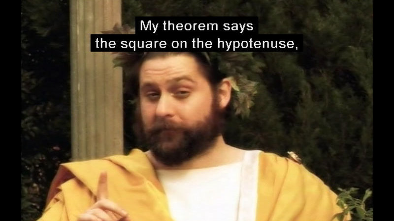 Still image from Pythagoras' Theorem: An Introduction